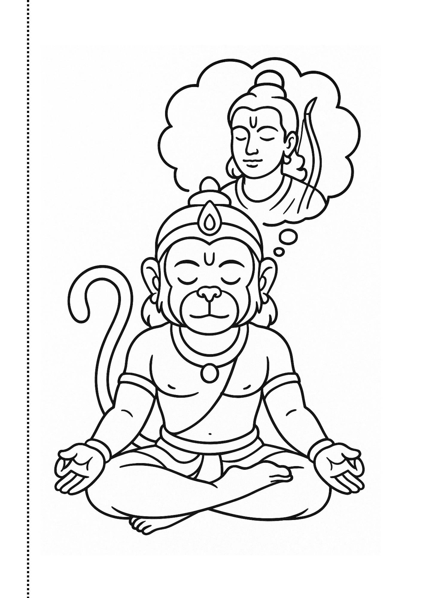 Hanuman Chalisa coloring book with Shloka