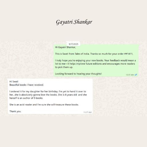 WhatsApp feedback screenshot