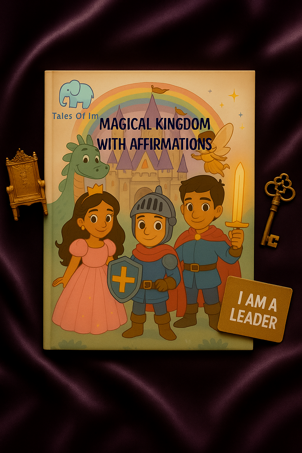 Magical Kingdom coloring book with affirmations