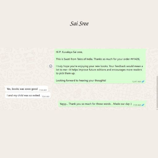 WhatsApp feedback screenshot