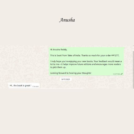 WhatsApp feedback screenshot