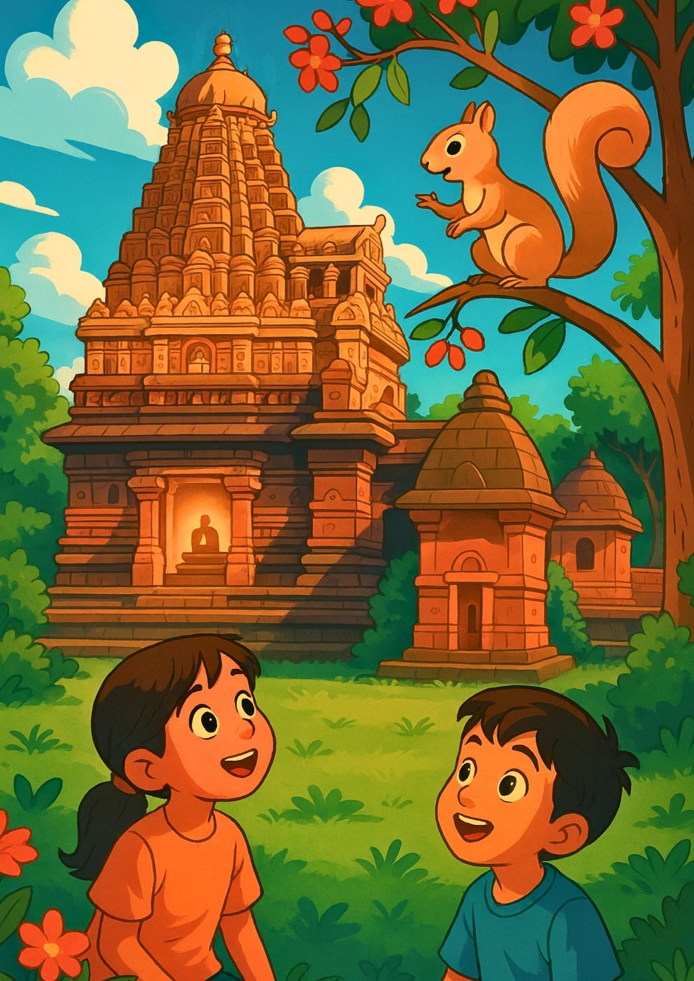 The Secret Light of the Jyotirlingas: Aryan and Meera's Adventure