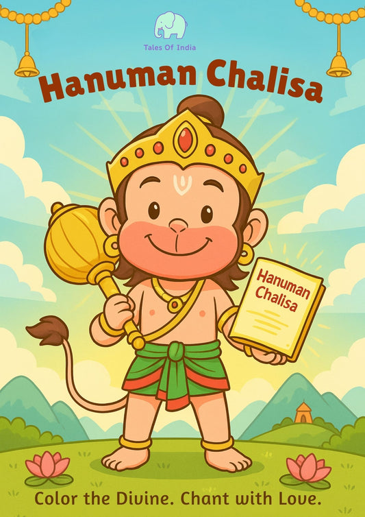 Hanuman Chalisa coloring book with Shloka