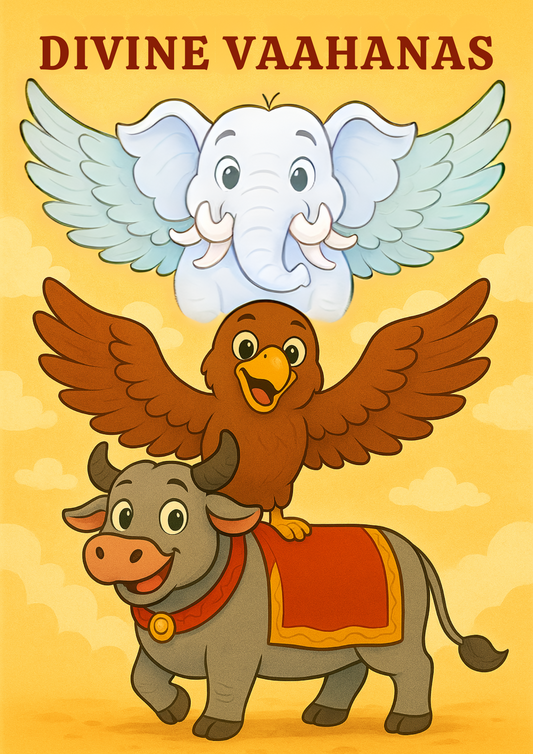 Divine Vaahana's story and coloring book