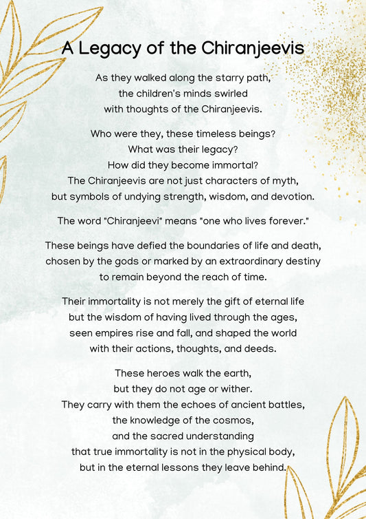 Guardians of Time: Chiranjeevis and Their Endless Wisdom