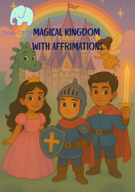 Magical Kingdom coloring book with affirmations