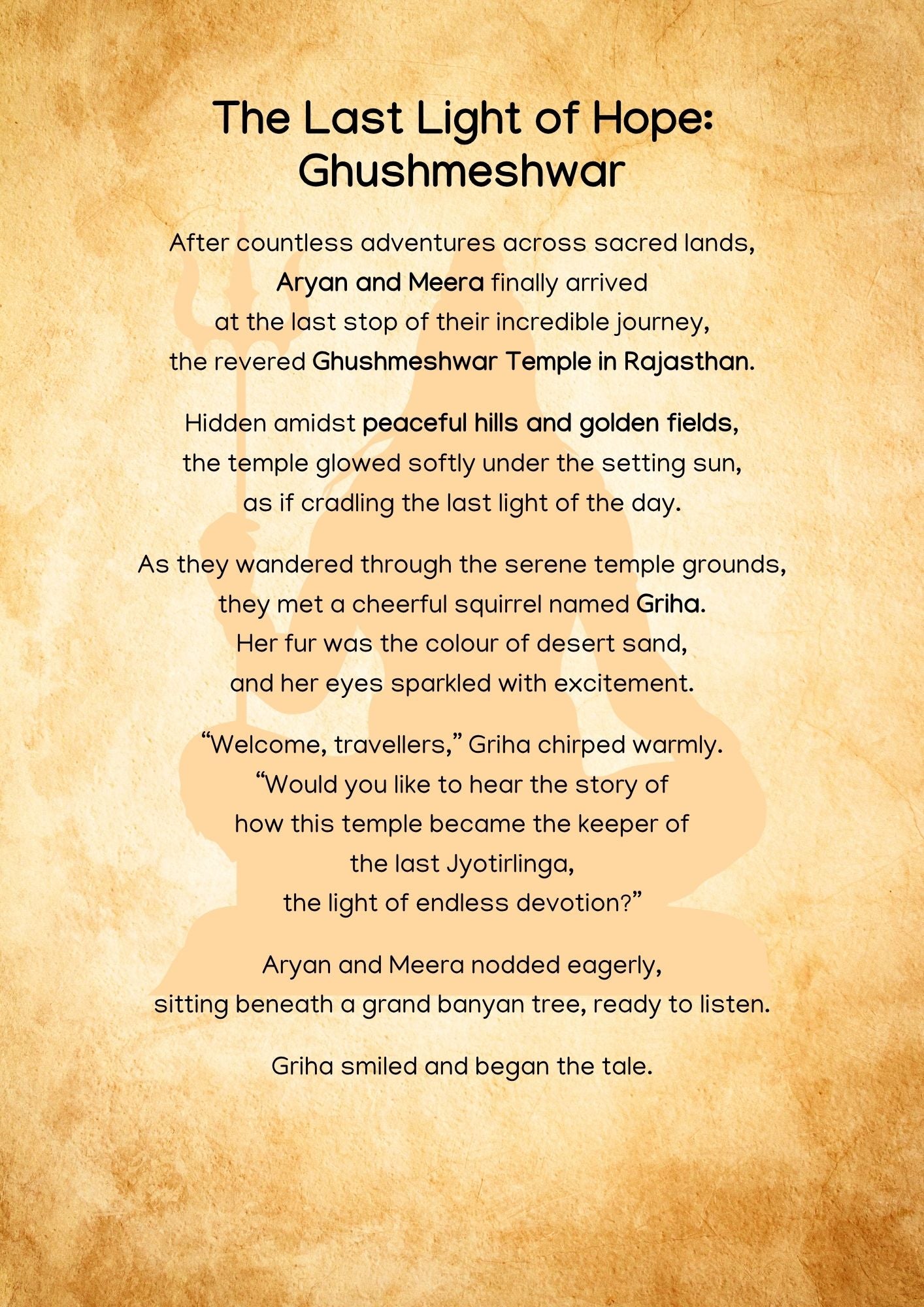 The Secret Light of the Jyotirlingas: Aryan and Meera's Adventure