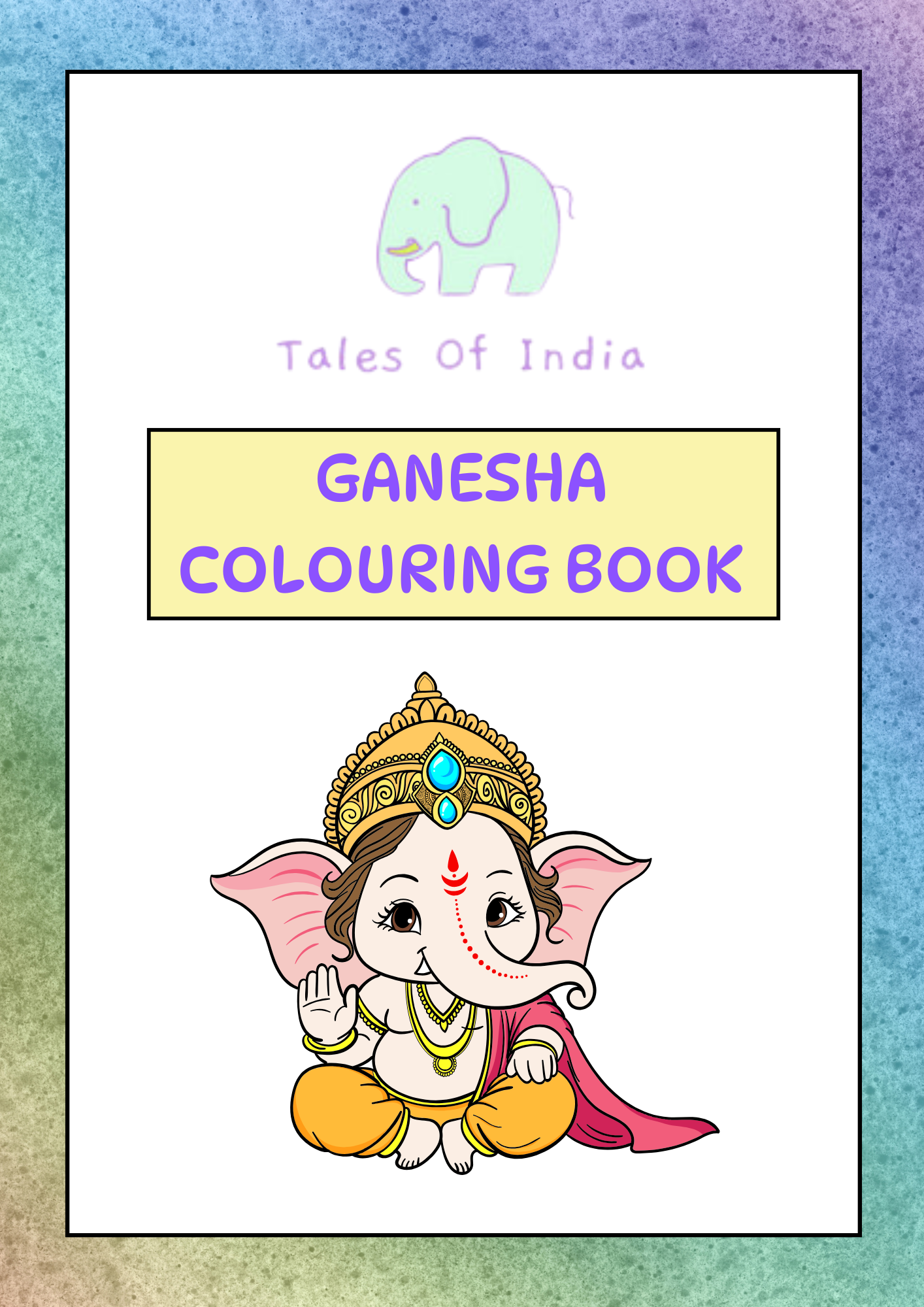 Ganesha coloring book with Shlokas