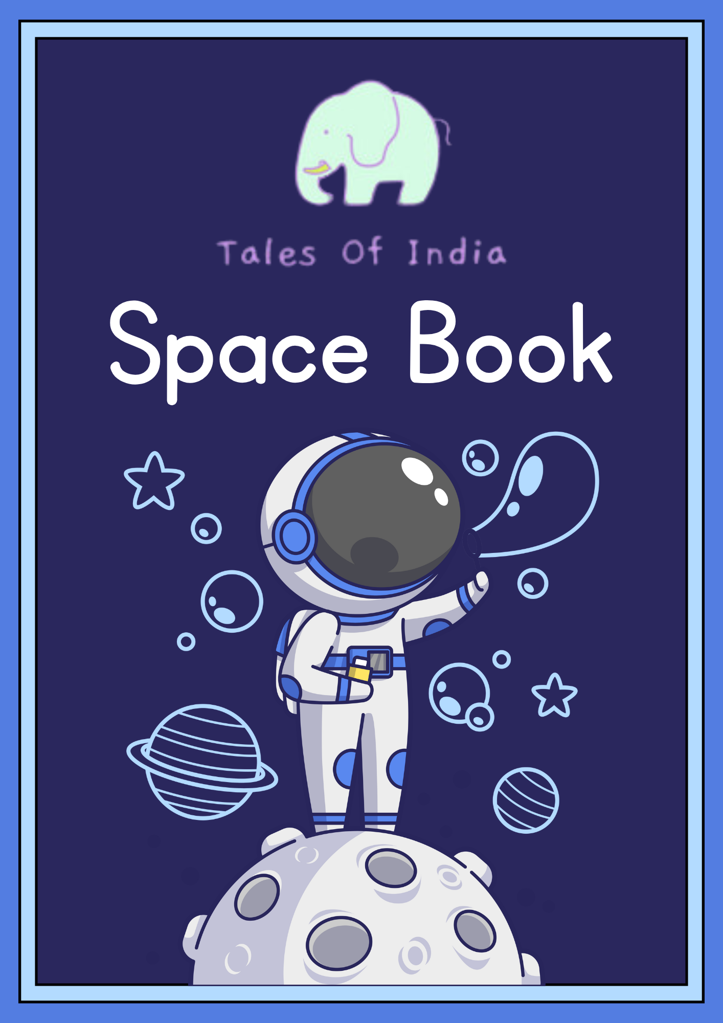 Space Coloring Book with affirmations